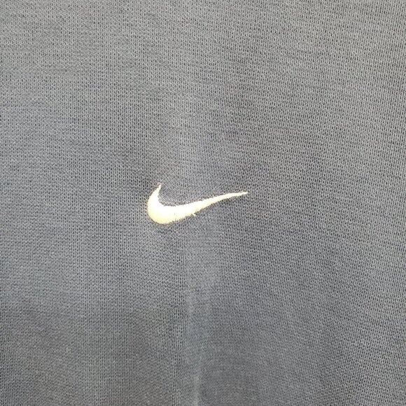Nike Dri-Fit Men's Blue White Embroidered Swoosh Soft Crew Golf Tee Shirt L - Picture 2 of 7
